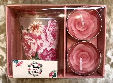 Mum in a Milllion Rose Tealight Set