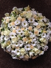 White and cream posy pad