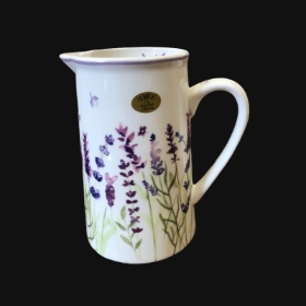 bone china jug with lavender design